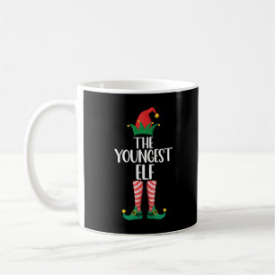 Youngest Elf Matching Family Christmas Party Coffee Mug