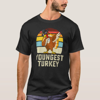 Youngest Turkey Matching Family Thanksgiving Group T-Shirt