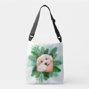 Your 2 Photos in Palm Leaf Frames custom bags