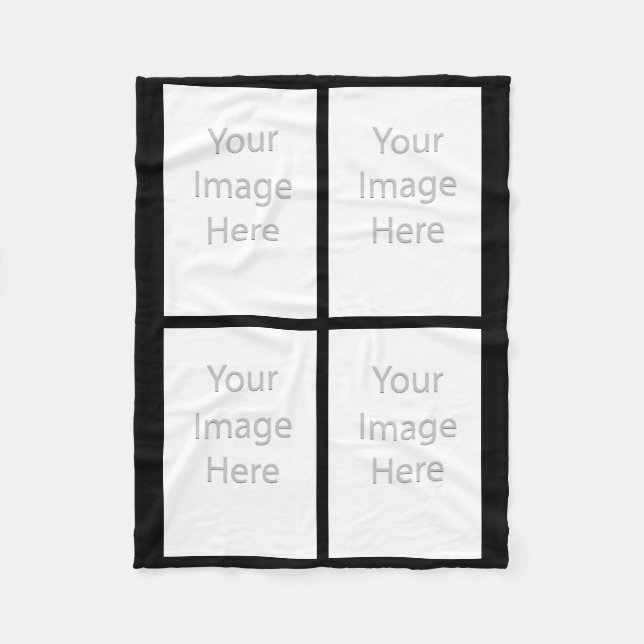 Your 4 Custom Photos... Fleece Blanket (Front)