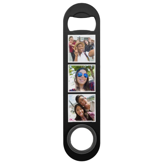 YOUR 6 Photos custom bottle opener Speed Bottle Opener (Front)