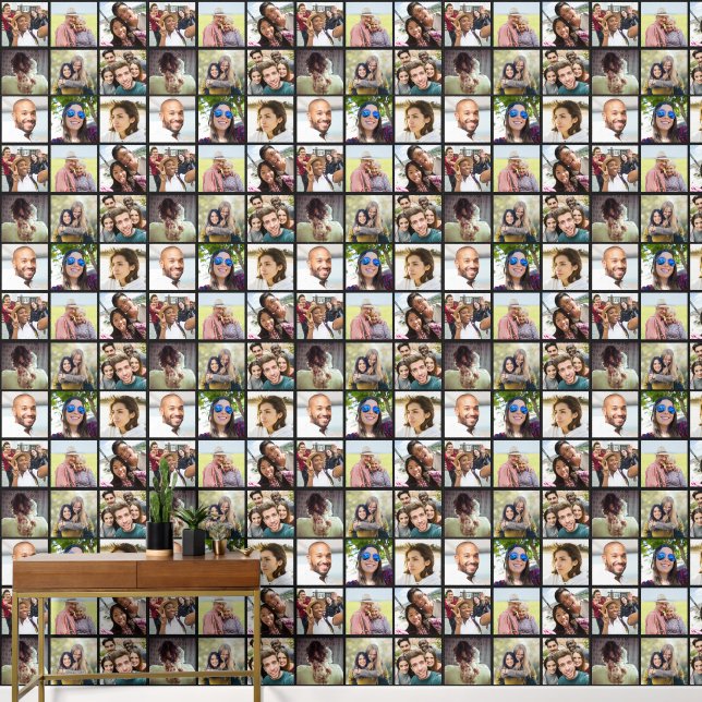 YOUR 9 photos & desired colour Wallpaper (Hallway)