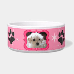 Your A Star Dog Dish - Customize Photo