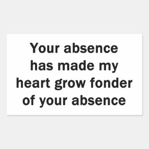 Your Absence Sticker