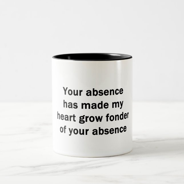 Your Absence Two-Tone Coffee Mug (Center)