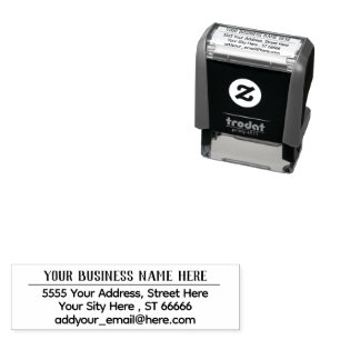 Your Address Name E-mail Info Personalized Stamp