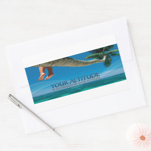 "Your altitude / attitude" Inspirational Quote Sticker