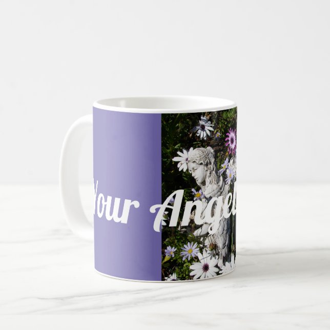 Your Angels Are Always with You Floral Angel Coffee Mug (Front Left)