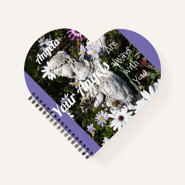 Your Angels Are Always with You Floral Angel Notebook (Front)