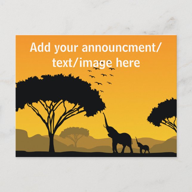 Your announcment/design postcard (Front)