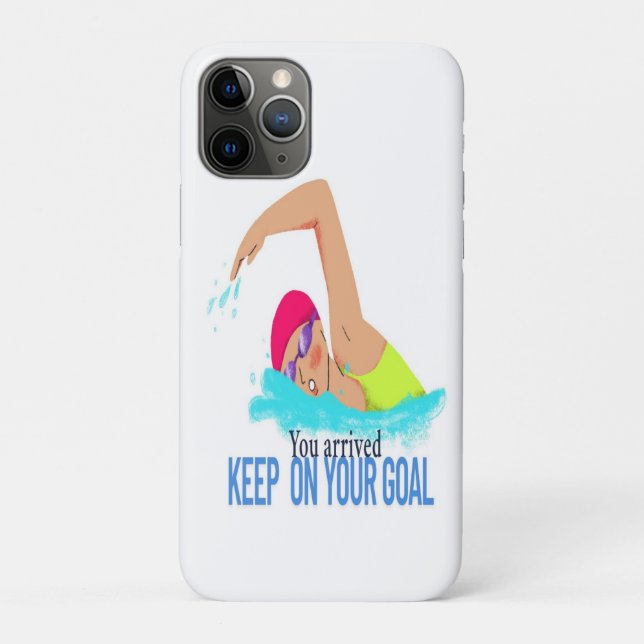 Your arrived keep on your goal Case-Mate iPhone case (Back)