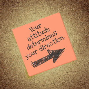Your Attitude Determines Your Direction Positive Post-it Notes