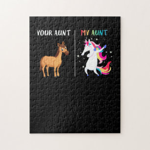 Your Aunt My Aunt Unicorn funny gift for kids Jigsaw Puzzle