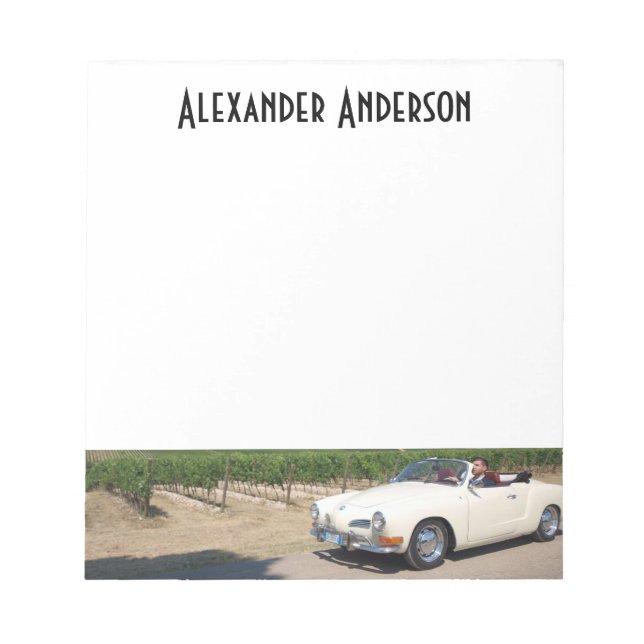 Your Auto and Custom Name Notepad (Front)
