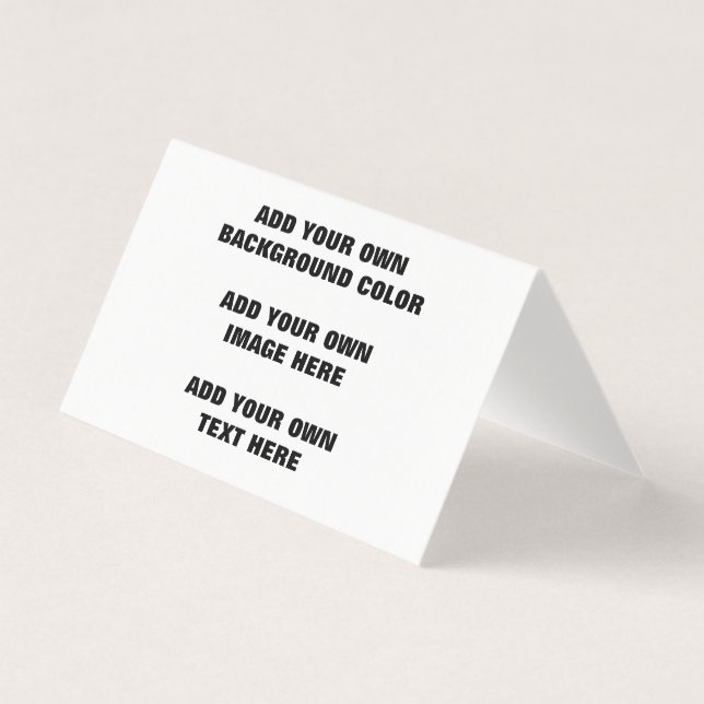 Your background colour, your image, your own text (Front)