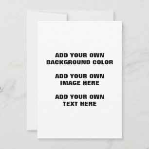 Your background colour, your image, your own text