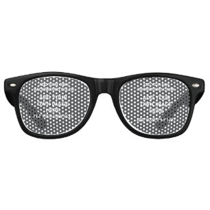 Your background colour, your image, your own text retro sunglasses