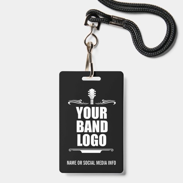 Your Band Logo Badge (Front with Lanyard)