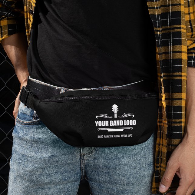 Your Band Logo - Choose Your Background Colour Fanny Pack (Customize to change background color.)