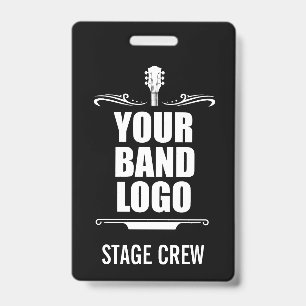 Your Band Logo Stage Crew Badge