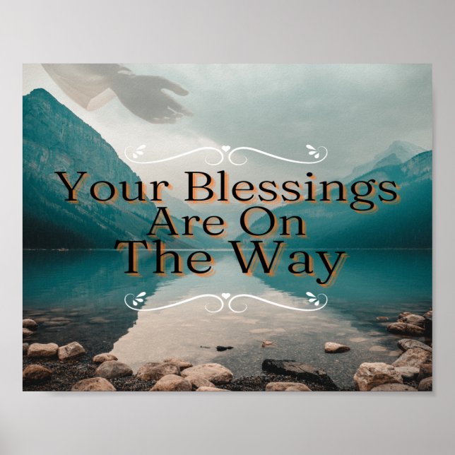 Your Blessings Are On The Way Poster (Front)