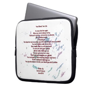 Your Blood, Your Life 10inch Electronics Bag