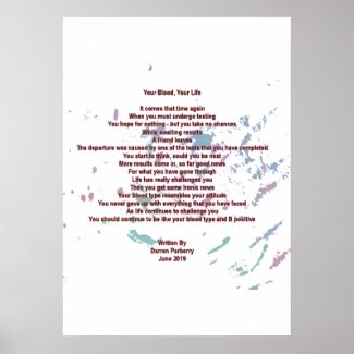 Your Blood, Your Life 50cm x 71cm Value Poster