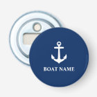 Your Boat Name Anchor Blue