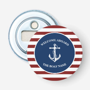 Your Boat Name Anchor Bottle Opener