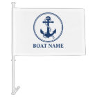 Your Boat Name Anchor & Rope Flag