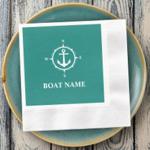 Your Boat Name Compass Anchor Cocktail