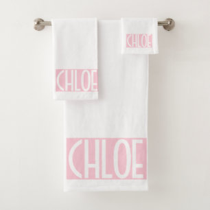 Your   Bold White Text on Light Pink