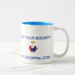 YOUR BOUNTY COFFEE MUG, WITH AVATAR Two-Tone COFFEE MUG