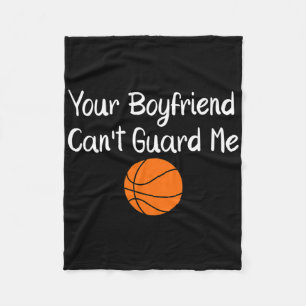 Your Boyfriend Can't Guard Me Sketll Sports  Fleece Blanket
