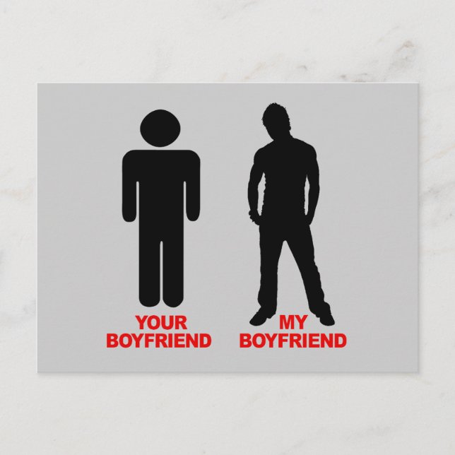 Your Boyfriend. My boyfriend. Postcard (Front)