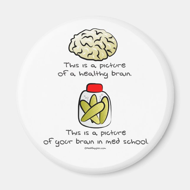 Your brain in Med School Magnet (Front)