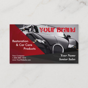 Your Brand Black Car Business Card