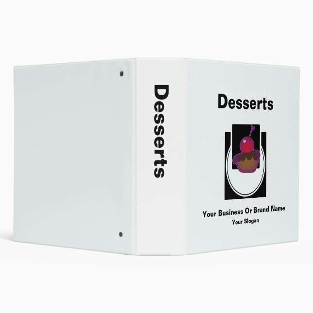 Your Brand Name Desserts  Binder (Background)