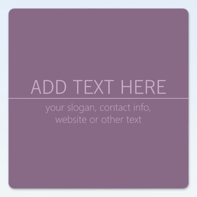 Your Brand or Business Name Modern Purple Mauve  (Creator Uploaded)