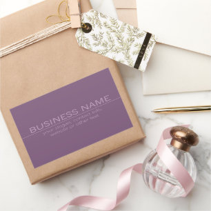 Your Brand or Business Name Modern Purple Mauve  Sticker