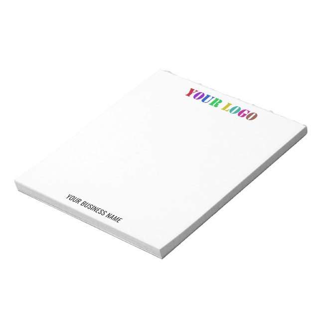 Your Branded Logo Text Business Notepad Example (Rotated)