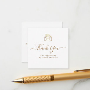 Your Branding and Logo Thank You Enclosure Card