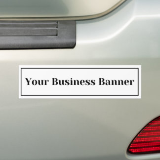 Your Business Banner Image Bumper Sticker
