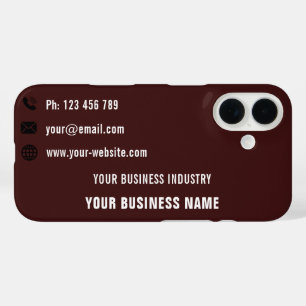 Your Business Card Design iPhone Case Template