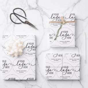 Your Business Company Logo Branding Markeiting Wrapping Paper Sheet