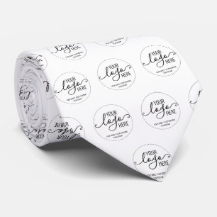Your Business Company Logo Professional Corporate Tie