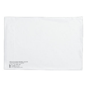Your Business Company Pillow Case Name Info
