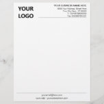 Your Business Letterhead with Company Logo<br><div class="desc">Custom Fonts and Colours - Simple Personalized Your Business Letterhead with Company Logo - Add Your Logo - Image or QR Code - Photo / Business Name - Company / Address - Contact Information / More - Resize and move or remove and add elements / image with customization tool. Choose...</div>