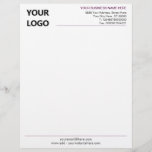 Your Business Letterhead with Logo - Choose Colors<br><div class="desc">Your Colors and Font - Simple Personalized Modern Design Business Office Letterhead with Logo - Add Your Logo - Image / Business Name - Company / Address - Contact Information - Resize and move or remove and add elements / image with customization tool. Choose Your Text Color / Font /...</div>