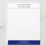 Your Business Logo Address Info Office Letterhead<br><div class="desc">Your Colours - Simple Personalized Modern Business Office Letterhead with Logo ( Back Side ) - Add Your Business Name - Company / Address - Contact Information / Logo - Image ( back side ) - Resize and move or remove and add elements - image / text with customization tool....</div>